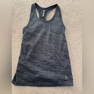 Under Armour Youth XS Heat Gear Girls Charcoal Tank Top